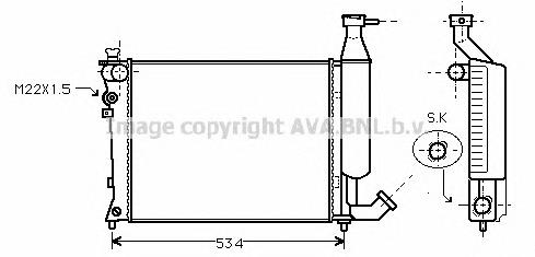 Compre 731295 VALEO Radiador de esfriamento de motor