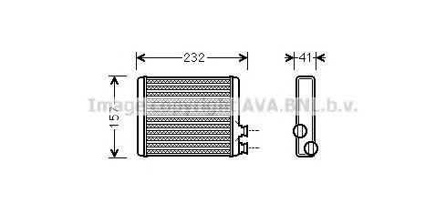 CN6286 AVA Radiador de forno (de aquecedor)