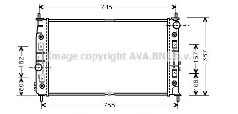 CR2054 AVA Radiador de esfriamento de motor