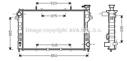 Radiador de esfriamento de motor Chrysler 4809237AF preço, a partir de 32,39 USD