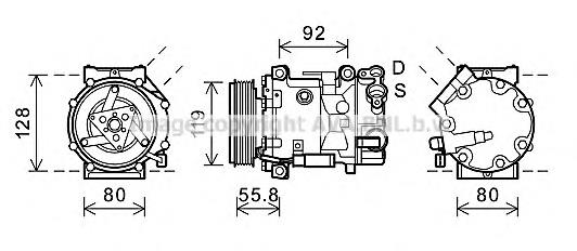 Compressor de aparelho de ar condicionado Peugeot/Citroen 1631896880 preço, a partir de 136,21 USD