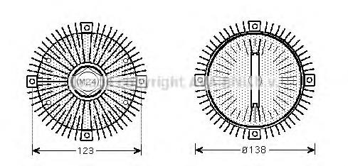 Acoplamento viscoso de ventilador de esfriamento BMW 6512100000 preço, a partir de 78,32 USD