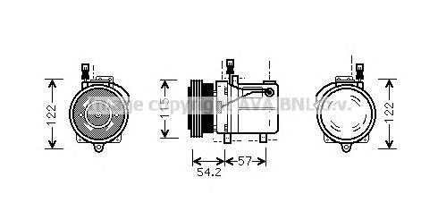 100203 Airstal Compressor de aparelho de ar condicionado