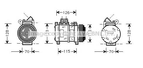 Compressor de aparelho de ar condicionado 100050 Airstal