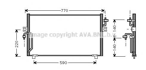 Radiador de aparelho de ar condicionado FP50K265NS Nissens