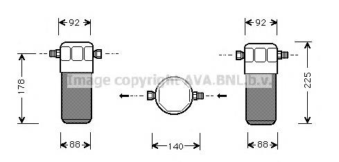 668032 ERA Tanque de recepção do secador de aparelho de ar condicionado