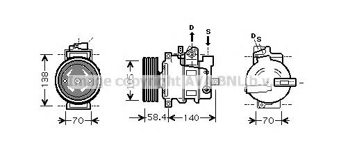 Compressor de aparelho de ar condicionado 134360 ACR