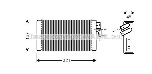 Radiador de forno (de aquecedor) VAG 443819031 preço, a partir de 20,06 USD
