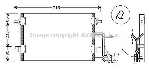 Compre 035308 Peugeot/Citroen Radiador de aparelho de ar condicionado