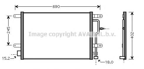 AI5199 AVA Radiador de aparelho de ar condicionado