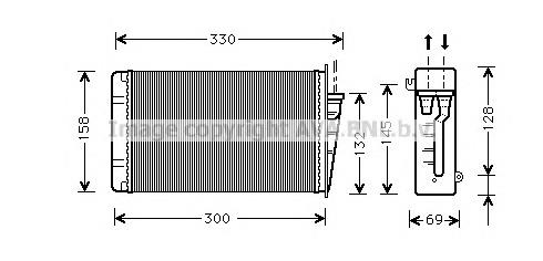Compre 60779470 Fiat/Alfa/Lancia Radiador de forno (de aquecedor)
