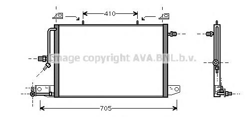 Radiador de aparelho de ar condicionado VAG 4A0260403AB preço, a partir de 71,54 USD