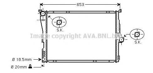 Compre 3403551 BMW Radiador de esfriamento de motor