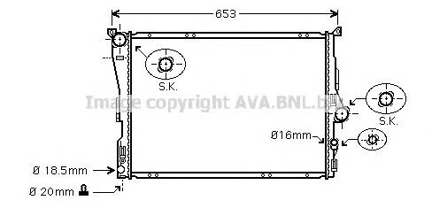 Radiador de esfriamento de motor BMW 17113415693 preço, a partir de 161,14 USD