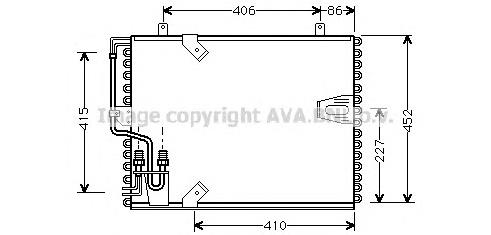 Radiador de aparelho de ar condicionado BMW 64536965952