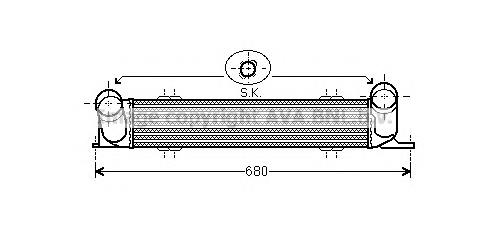 Radiador de intercooler Polcar 2001J81