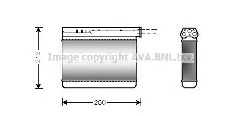 Radiador de forno (de aquecedor) Depo/Loro/Abakus 0040150014