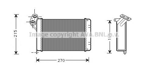 Radiador de forno (de aquecedor) BMW 64118391363