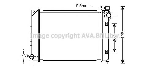 Radiador de esfriamento de motor PCC000101 Land Rover