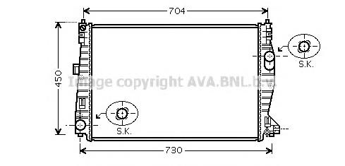 Compre 71740292 Fiat/Alfa/Lancia Radiador de esfriamento de motor