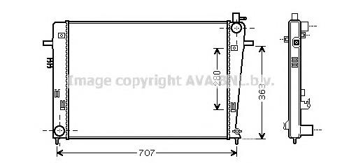 253102E521 Hyundai/Kia Radiador de esfriamento de motor