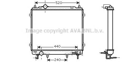 Radiador de esfriamento de motor S25310H1931 Hyundai/Kia