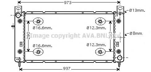15841571 General Motors Radiador de esfriamento de motor