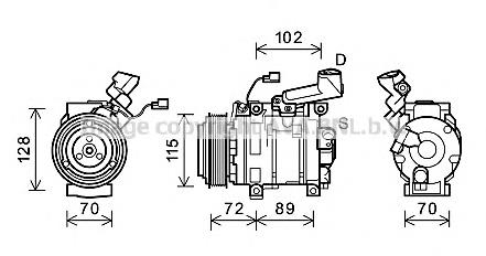 Compre KTT040206 Thermotec Compressor de aparelho de ar condicionado