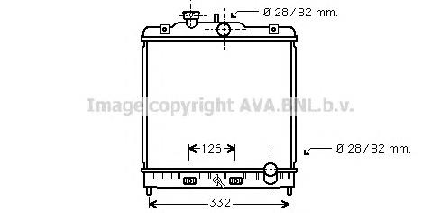 Radiador de esfriamento de motor VAN Wezel 25002121