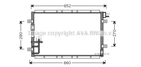 Radiador de aparelho de ar condicionado S976063E000 Hyundai/Kia