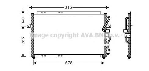 Radiador de aparelho de ar condicionado Hyundai/Kia 0K53E61481B