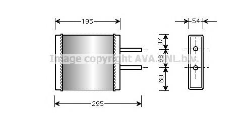 KA6047 AVA Radiador de forno (de aquecedor)