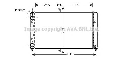 21121301012 Lada Radiador de esfriamento de motor
