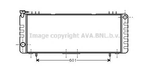 Radiador de esfriamento de motor 52005169 Chrysler