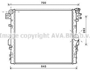 Radiador de esfriamento de motor Chrysler 68143886AA preço, a partir de 125,68 USD