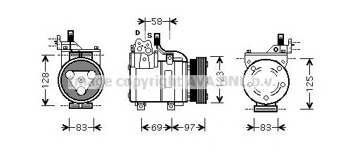 135209 ACR Compressor de aparelho de ar condicionado