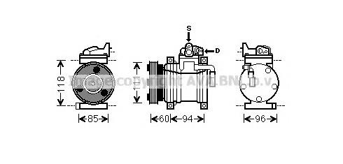 Compressor de aparelho de ar condicionado Hyundai/Kia 0K2KB61450 preço, a partir de 161,74 USD