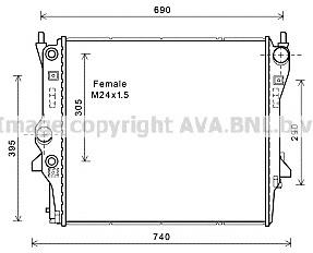 Radiador de esfriamento de motor 31R35005 Eaclima