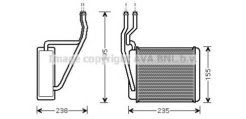 FD6329 AVA Radiador de forno (de aquecedor)