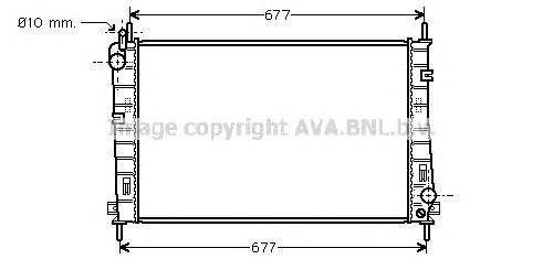 1129364 Ford Radiador de esfriamento de motor