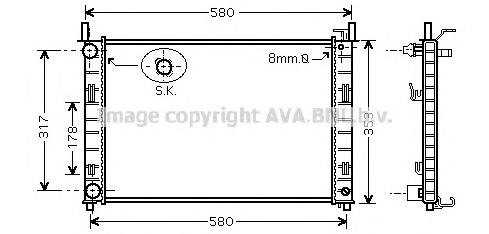 FDA2326 AVA Radiador de esfriamento de motor