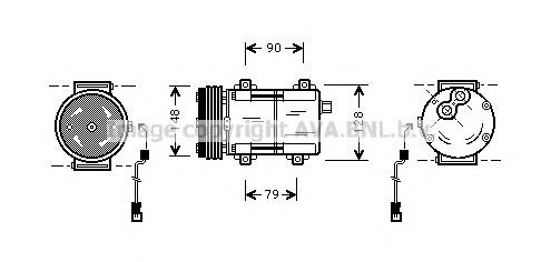 FDAK277 AVA Compressor de aparelho de ar condicionado