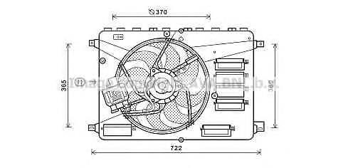 Difusor do radiador de esfriamento, montado com motor e roda de aletas Land Rover LR026078 preço, a partir de 99,49 USD