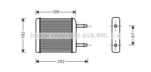 DWA6024 AVA Radiador de forno (de aquecedor)