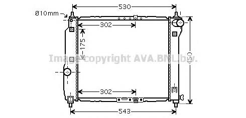 DWA2066 AVA Radiador de esfriamento de motor