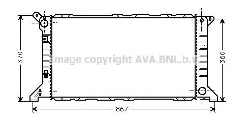 94VB8005DC Ford Radiador de esfriamento de motor