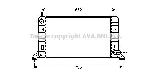 Radiador de esfriamento de motor Nissens 62154