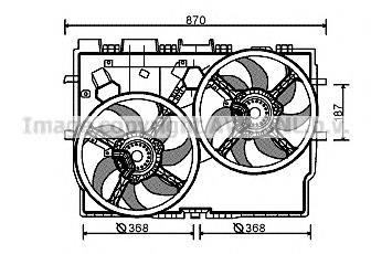 Compre 1671210080 Peugeot/Citroen Difusor do radiador de esfriamento, montado com motor e roda de aletas