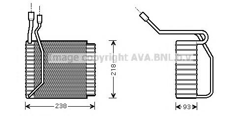 Vaporizador de aparelho de ar condicionado 820237N Dasis