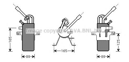 Tanque de recepção do secador de aparelho de ar condicionado Ford 2T1H19E647AH